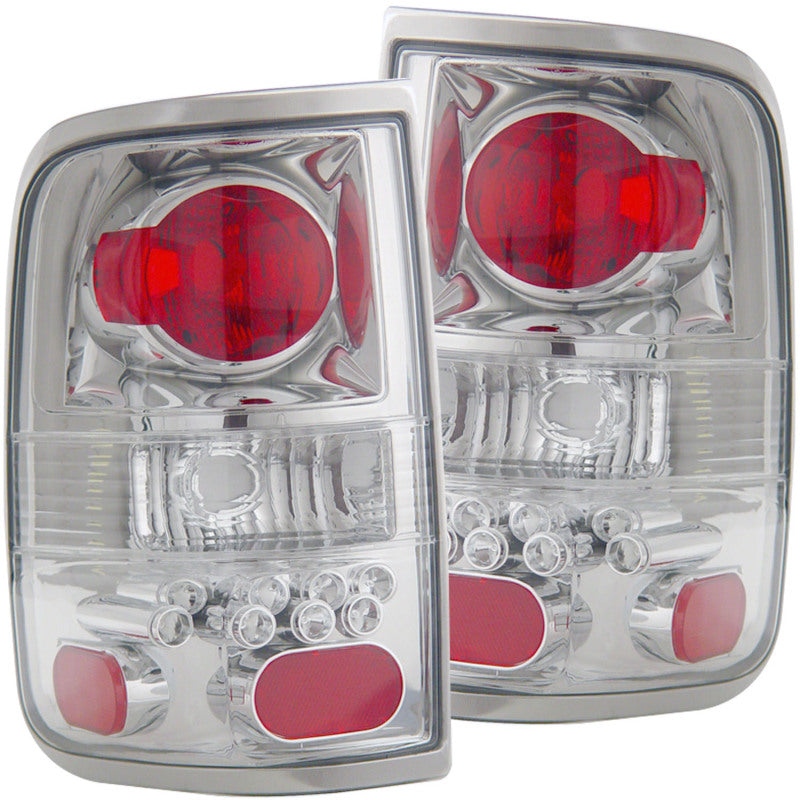 ANZO 2004-2008 Ford F-150 Taillights Chrome - Mammoth Racing -