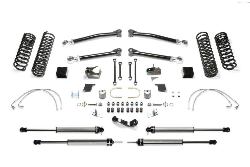 Fabtech 07-18 Jeep JK 4-Door 5in Trail Lt w/Dlss Shks - Mammoth Racing -