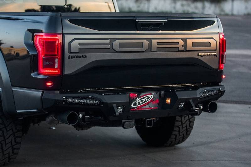 Addictive Desert Designs 17-18 Ford F-150 Raptor HoneyBadger Rear Bumper w/ 10in SR LED Mounts - My Store