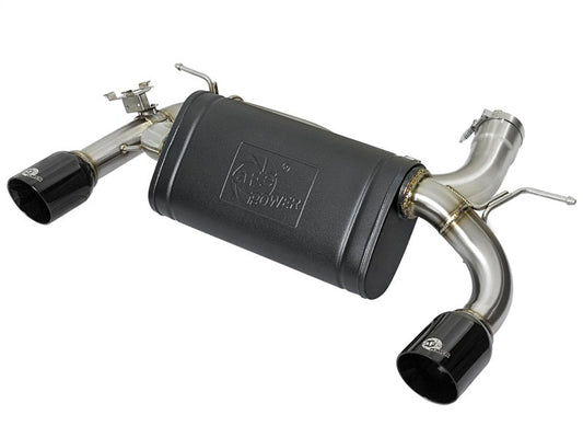 aFe MACHForce XP 16-17 BMW 340i/iX 440i/iX L6-3.0L (t) SS Axle-Back Exhaust w/Black Tip - Mammoth Racing -