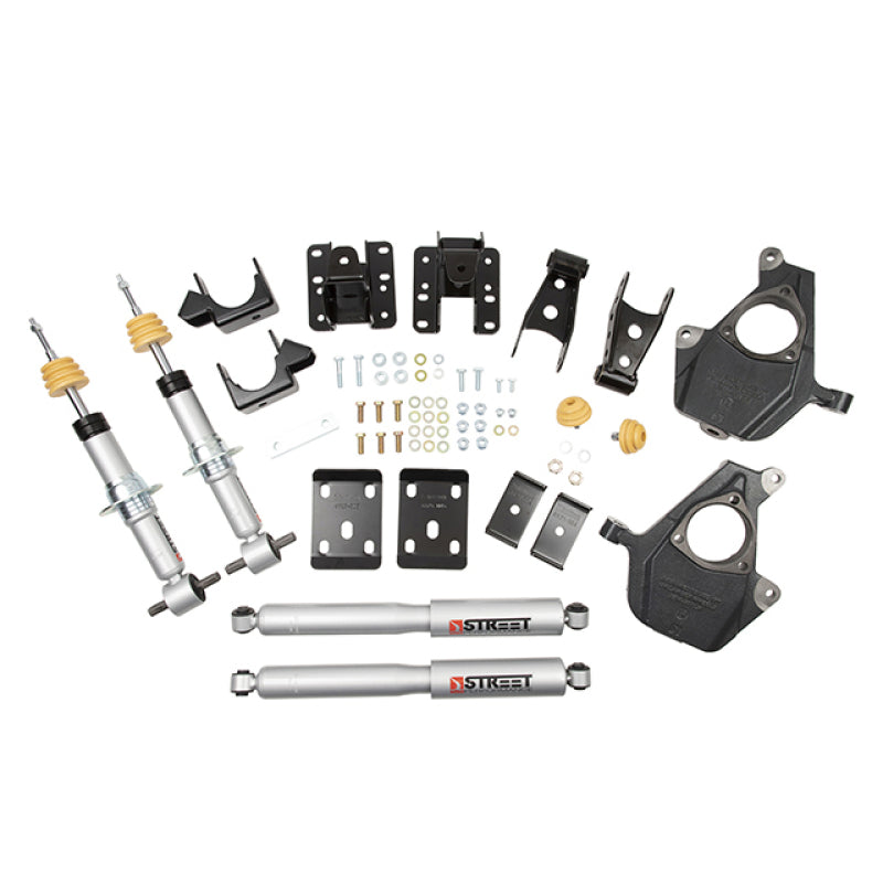 Belltech Lowering KIT 16.5-17 Chevy Silverado All Cabs 4WD 2inF/4inR - Mammoth Racing -