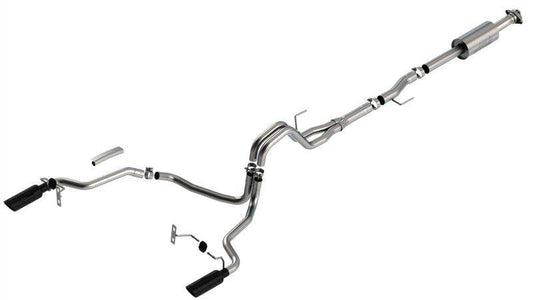Borla F-150 2021 2.7L/3.5L 4dr CC SB EC STB Lar/KingR/Plnum/LTD 3/2.25 SRE CB S-Type BLK CHR Tips - Mammoth Racing -
