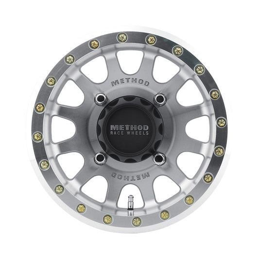Method Mr401 UTV Beadlock 15x7 4+3/+13mm Offset 4x156 132mm CB Raw Machined w/BH-H24100 Wheel