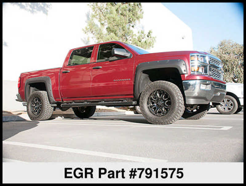 EGR 14+ Chev Silverado 6-8ft Bed Bolt-On Look Fender Flares - Set - Matte - Mammoth Racing -