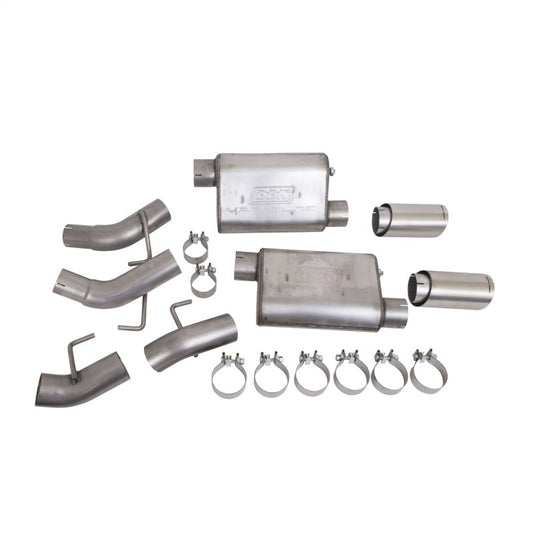 BBK Vari-Tune Axle Back Exhaust Kit 2 Adjustable Performance Mufflers 2-3/4 Pipe 4 in. Tips - My Store