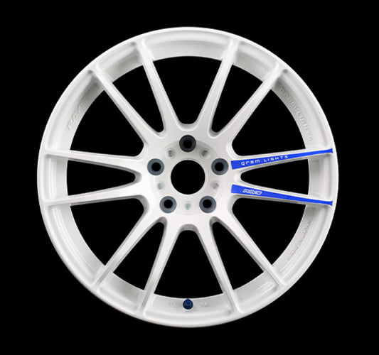 Gram Lights 57xtreme Spec-D 18x10.5 +22 5-114.3 White Wheel
