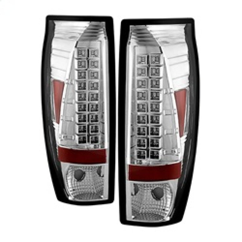 Spyder Chevy Avalanche 02-06 LED Tail Lights Chrome ALT-YD-CAV02-LED-C - Mammoth Racing -