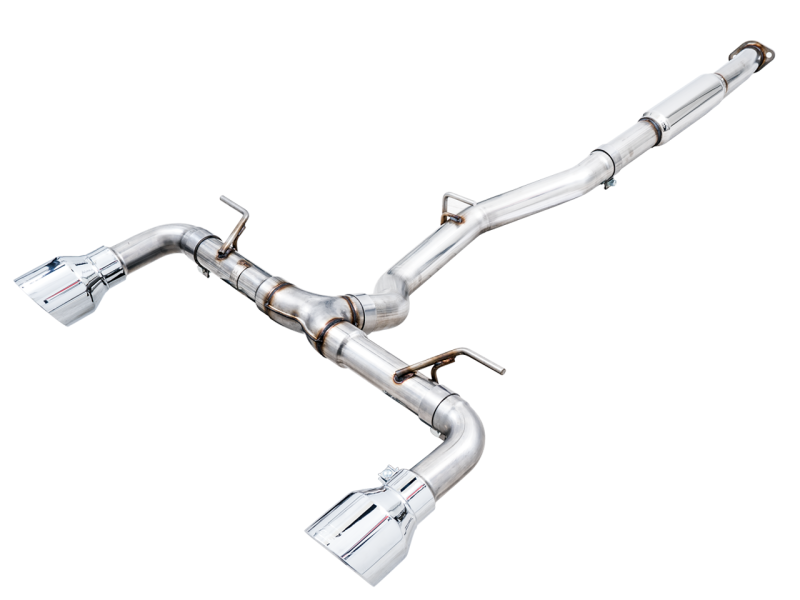 AWE Subaru BRZ/ Toyota GR86/ Toyota 86 Track Edition Cat-Back Exhaust- Chrome Silver Tips - Mammoth Racing -