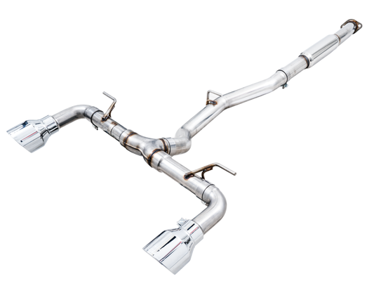 AWE Subaru BRZ/ Toyota GR86/ Toyota 86 Track Edition Cat-Back Exhaust- Chrome Silver Tips - Mammoth Racing -