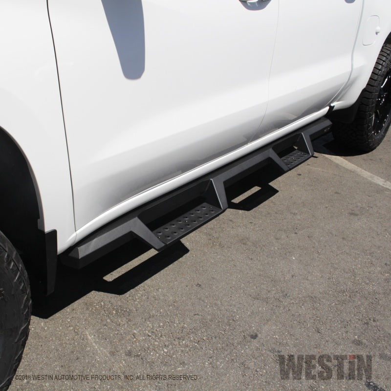 Westin 2019 Chevrolet Silverado / GMC Sierra 1500 Crew Cab Drop Nerf Step Bars - Textured Black - Mammoth Racing -