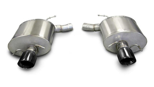 Corsa 09-13 Cadillac CTS Sedan V 6.2L V8 Black Touring Axle-Back Exhaust - Mammoth Racing -