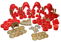 Energy Suspension 66-77 Ford Bronco 4WD (w/ 4 Deg C-Bushings) Red Hyper-Flex Master Bushing Set - Mammoth Racing -