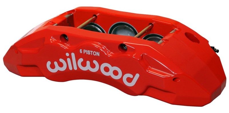 Wilwood Caliper-TX6R- L/H - Red 2.00/1.88/1.88in Pistons 1.50in Disc - Mammoth Racing -