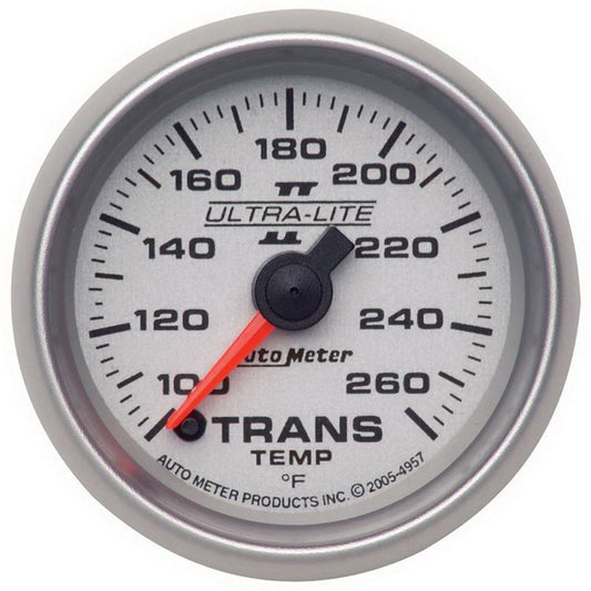 Autometer Ultra-Lite II  2-1/16in Transmission Temperature 100-260 Deg F Digital Stepper Motor Gauge - My Store