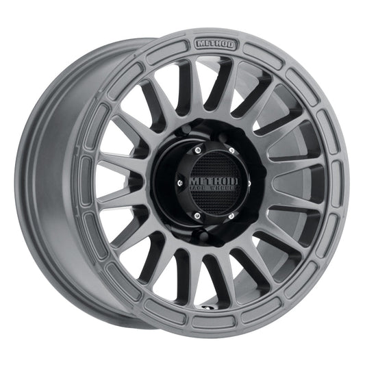 Method Mr314 17x8.5 0mm Offset 8x6.5 130.81mm CB Gloss Titanium Wheel - Mammoth Racing -