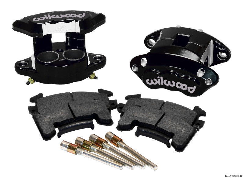 Wilwood D154 Front Caliper Kit - Black 1.62 / 1.62in Piston 1.04in Rotor - Mammoth Racing -