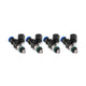 Injector Dynamics Id1050x Fuel Injectors 34mm Length 14mm Top O-Ring 14mm Lower O-Ring (Set of 4) - Mammoth Racing -