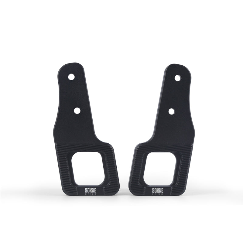Mishimoto 2017+ Ford Raptor / 2009+ Ford F150 Borne Off-Road Billet Tow Hooks - Black - Mammoth Racing -
