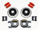 Wilwood D154 P/S P-B Kit Drilled-Red Chevy C-10 2.42 Offset 5-lug - Mammoth Racing -