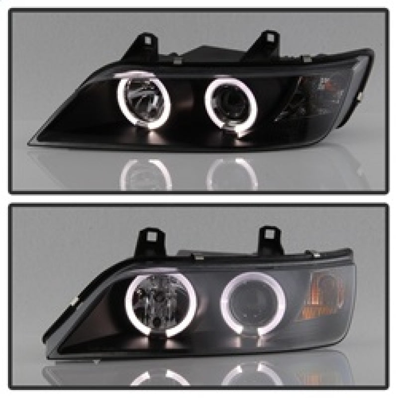 Spyder BMW Z3 96-02 Projector Headlights LED Halo Black High H1 Low H1 PRO-YD-BMWZ396-HL-BK - Mammoth Racing -