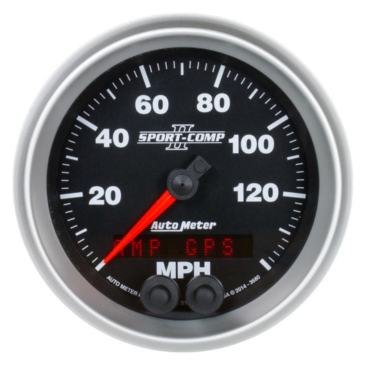 Autometer Sport-Comp II 3-3/8in 0-140mph In-Dash Electronic GPS Programmable Speedometer - My Store