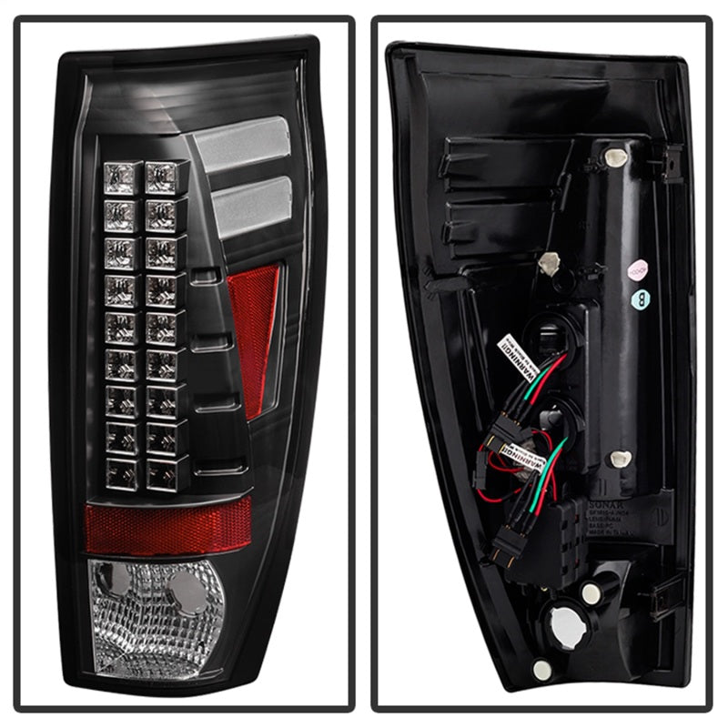Spyder Chevy Avalanche 02-06 LED Tail Lights Black ALT-YD-CAV02-LED-BK - Mammoth Racing -
