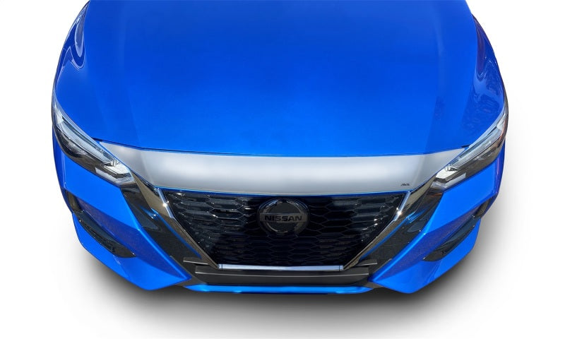 AVS 20-22 Nissan Sentra Aeroskin Low Profile Hood Shield - Chrome - Mammoth Racing -