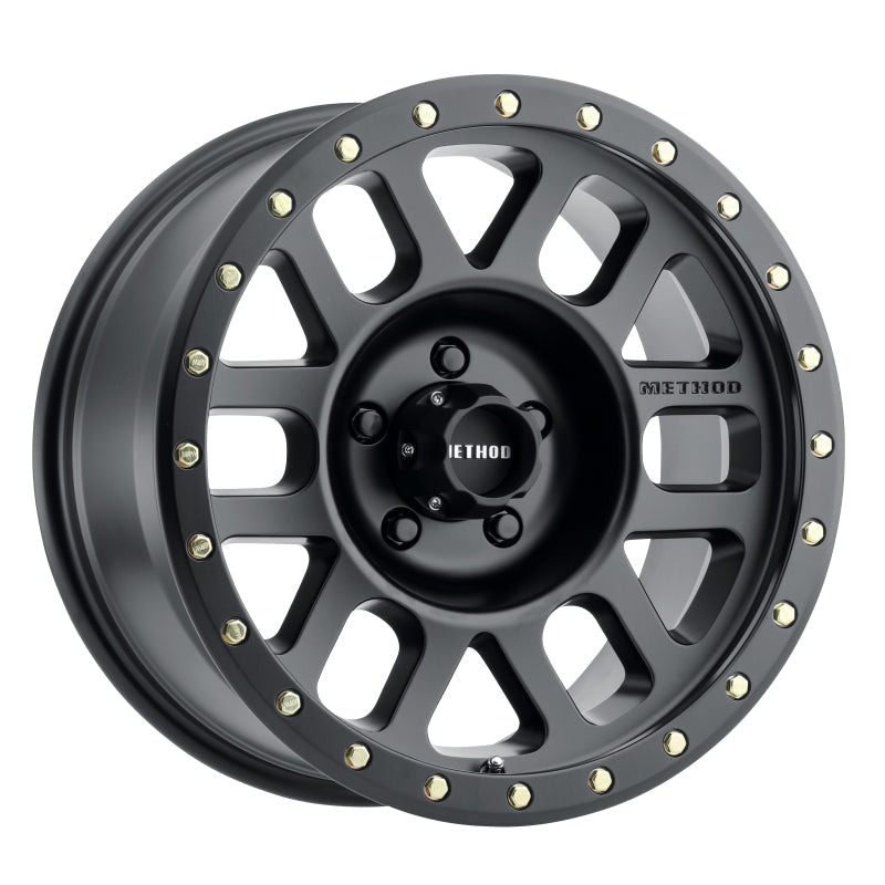 Method Mr309 Grid 17x8.5 0mm Offset 5x5 94mm CB Matte Black Wheel - Mammoth Racing -