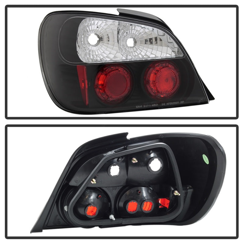 Spyder Subaru Impreza WRX/Sti 02-03 4Dr (Not Fit Wagon)Euro Style Tail Lights Black ALT-YD-SI01-BK - Mammoth Racing -