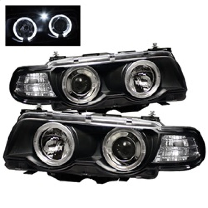 Spyder BMW E38 7-Series 99-01 Projector Headlights 1PC Xenon- LED Halo Blk PRO-YD-BMWE3899-HID-HL-BK - Mammoth Racing -