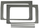 DEI 2018-Up Jeep Wrangler JL 4-Door Leather Look Rear Side Window Trim Kit 4-pc - Gray - Mammoth Racing -