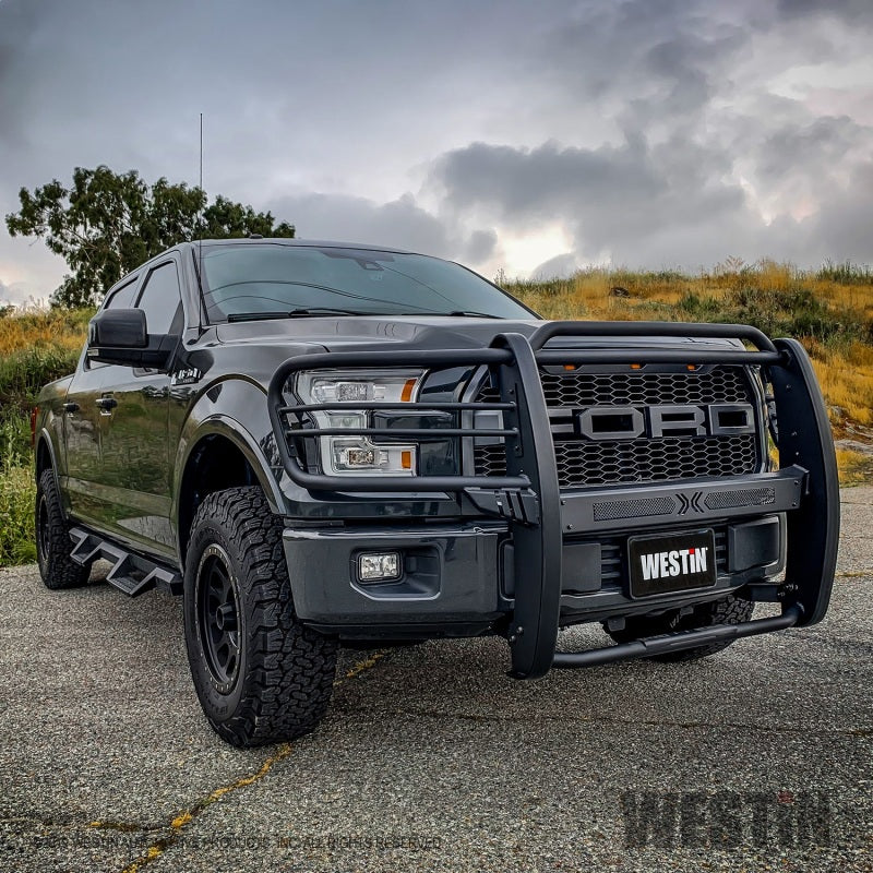 Westin 15-20 Ford F150 Sportsman X Grille Guard - Textured Black - Mammoth Racing -