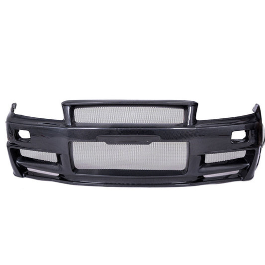 Dry Carbon Fiber Z Tune Style Front Bumper for Nissan Skyline R34