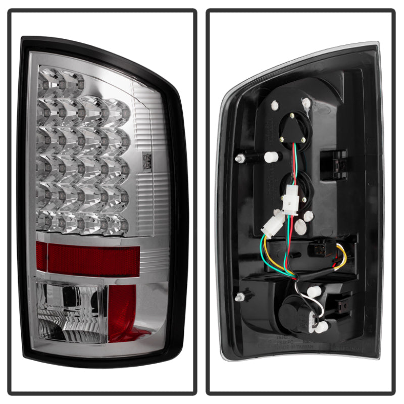 Spyder Dodge Ram 02-06 1500/Ram 2500/3500 03-06 LED Tail Light Chrome ALT-YD-DRAM02-LED-C - Mammoth Racing -