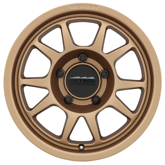 Method Mr702 15x7 +15mm Offset 5x100 56.1mm CB Method Bronze Wheel - Mammoth Racing -