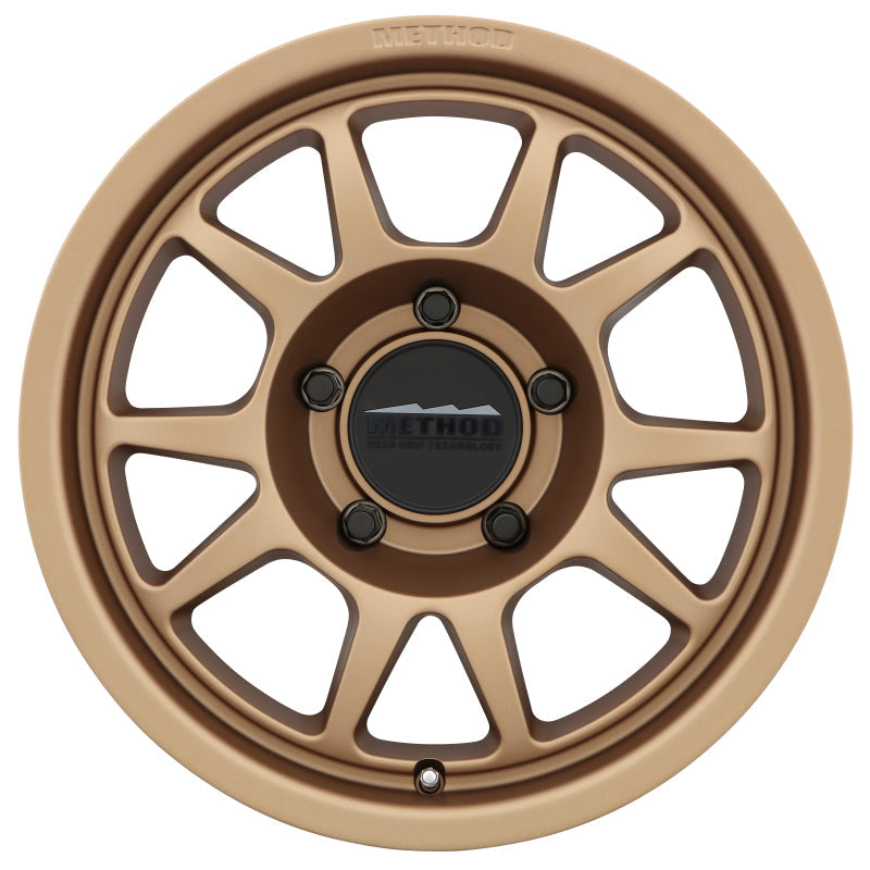 Method Mr702 17x8.5 0mm Offset 5x150 110.5mm CB Method Bronze Wheel - Mammoth Racing -