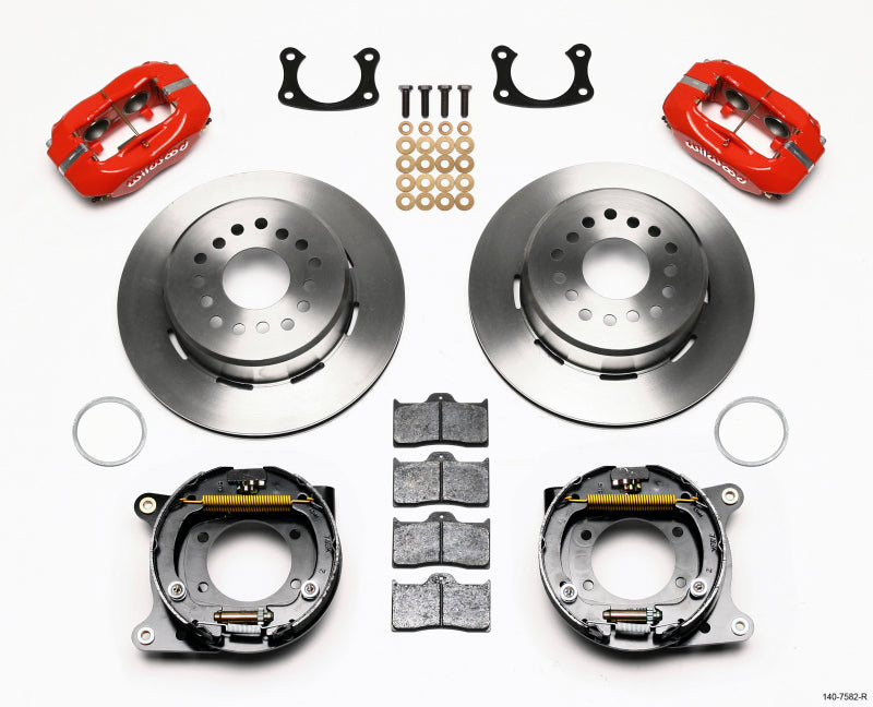 Wilwood Forged Dynalite P/S Park Brake Kit Red New Big Ford 2.36in Offset - My Store