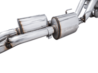 AWE 16-22 Toyota Tacoma 0FG Catback Exhaust w/ BashGuard - Dual Chrome Silver Tips - My Store