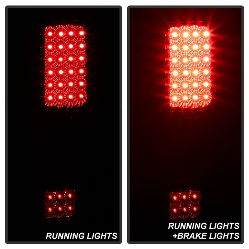 Xtune Ford F150 Styleside 04-08 LED Tail Lights Red Clear ALT-ON-FF15004-LED-RC - Mammoth Racing -