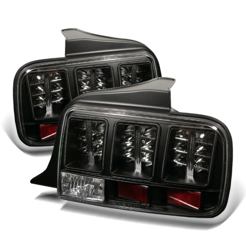 Spyder Ford Mustang 05-09 LED Tail Lights Black ALT-YD-FM05-LED-BK - Mammoth Racing -