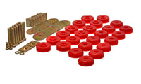 Energy Suspension Chevy 59-64 Belair/Biscayne/Caprice/Impala /59-63 El Camino Red Body Mount Set - Mammoth Racing -