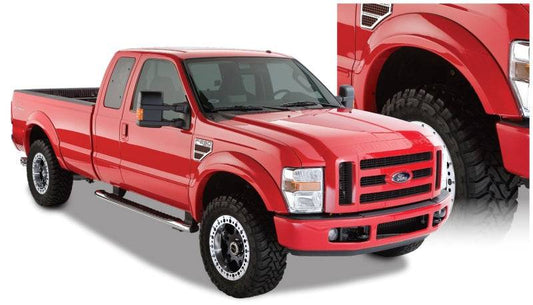 Bushwacker 08-10 Ford F-250 Super Duty Styleside OE Style Flares 4pc 81.0/96.0in Bed - Black - Mammoth Racing -