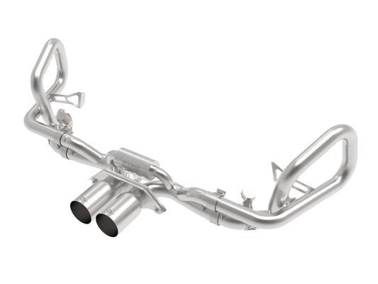 afe 14-16 Porsche 911 GT3 991.1 H6 3.8L MACH Force-Xp 304 SS Cat-Back Exhaust System w/ Brushed Tips - Mammoth Racing -