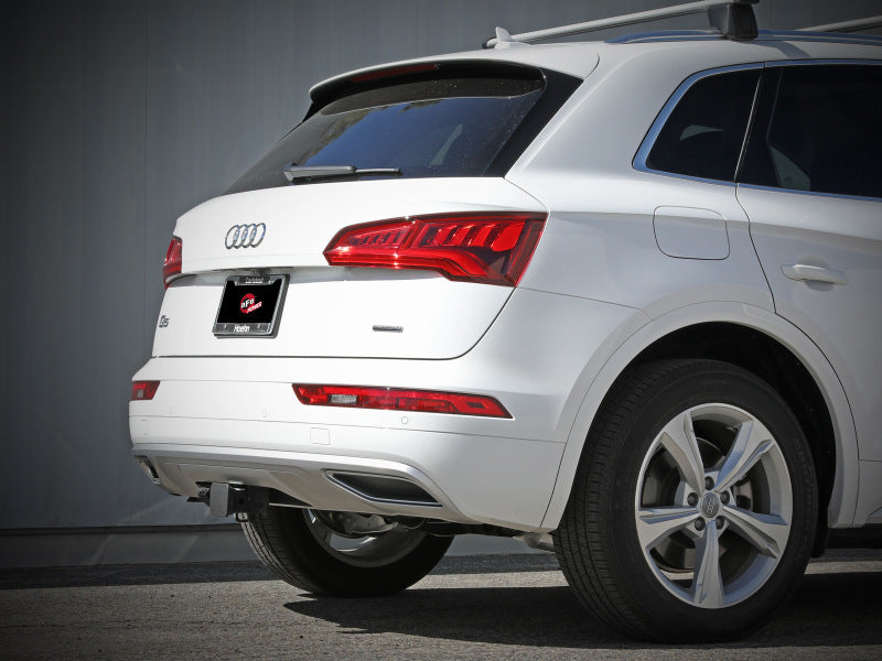 aFe MACH Force-Xp 17-21 Audi Q5 L4-2.0L (T) 3in to 2.5in Stainless Steel Cat-Back Exhaust System - Mammoth Racing -