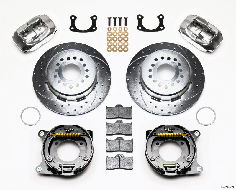 Wilwood Forged Dynalite P/S P-B Kit Drill-Zinc Polsh New Big Ford 2.50in Offset - My Store