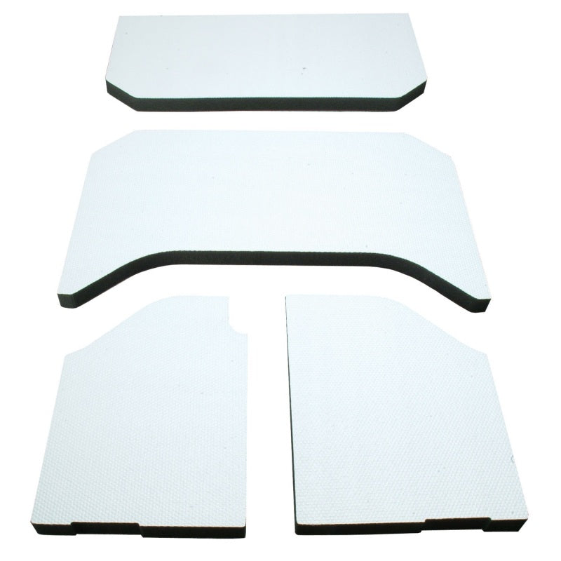 DEI 11-18 Jeep Wrangler JK 4-Door Headliner White 4 Piece - Mammoth Racing -