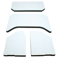 DEI 11-18 Jeep Wrangler JK 4-Door Headliner White 4 Piece - Mammoth Racing -