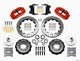 Wilwood Narrow Superlite 6R Front Hub Kit 12.88in Red Heidts Tri -5 2 inch Drop Spindle - Mammoth Racing -
