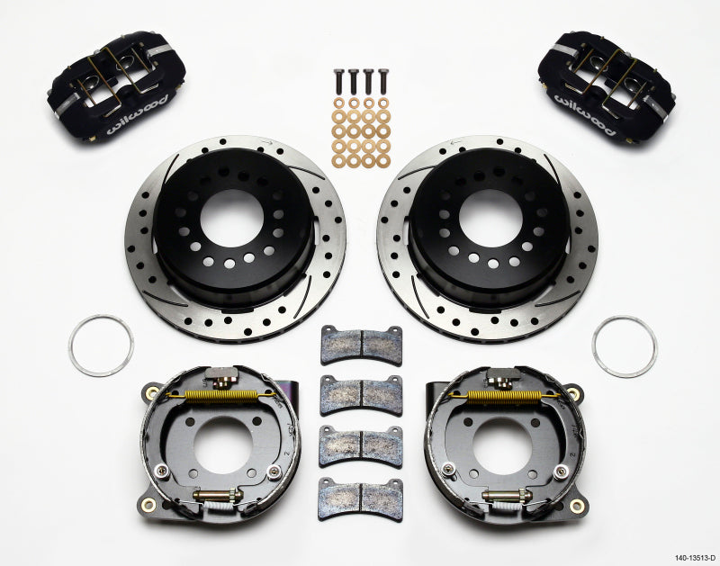 Wilwood Dynapro Low-Profile 11.00in P-Brake Kit Drilled BOP Axle 2.75in Bearing 2.75 Offset - My Store