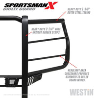Westin 2020 Chevy Silverado 2500/3500 Sportsman X Grille Guard - Textured Black - Mammoth Racing -